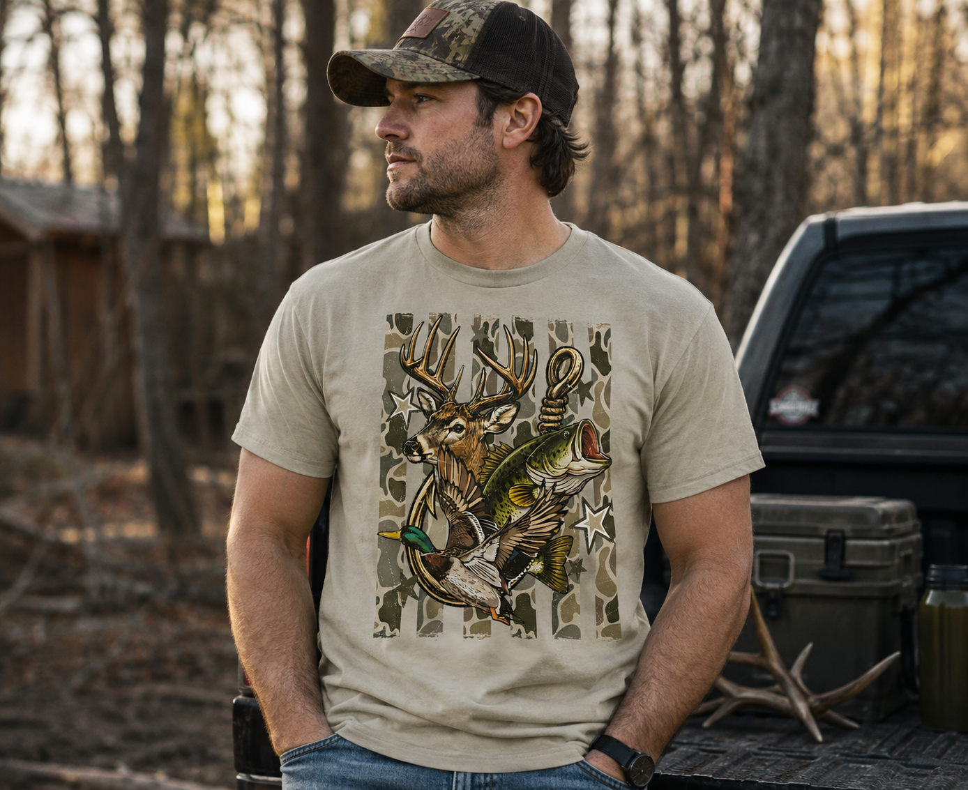 Camo Trio | Adult DTF Transfer | Ready to Press