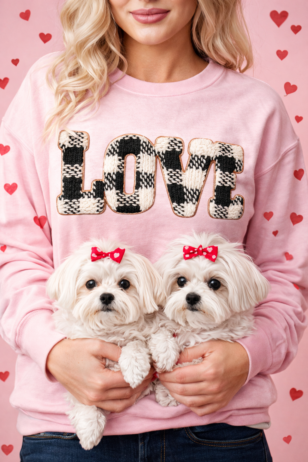 LOVE Knit Text | Adult DTF Transfer | Ready to Press