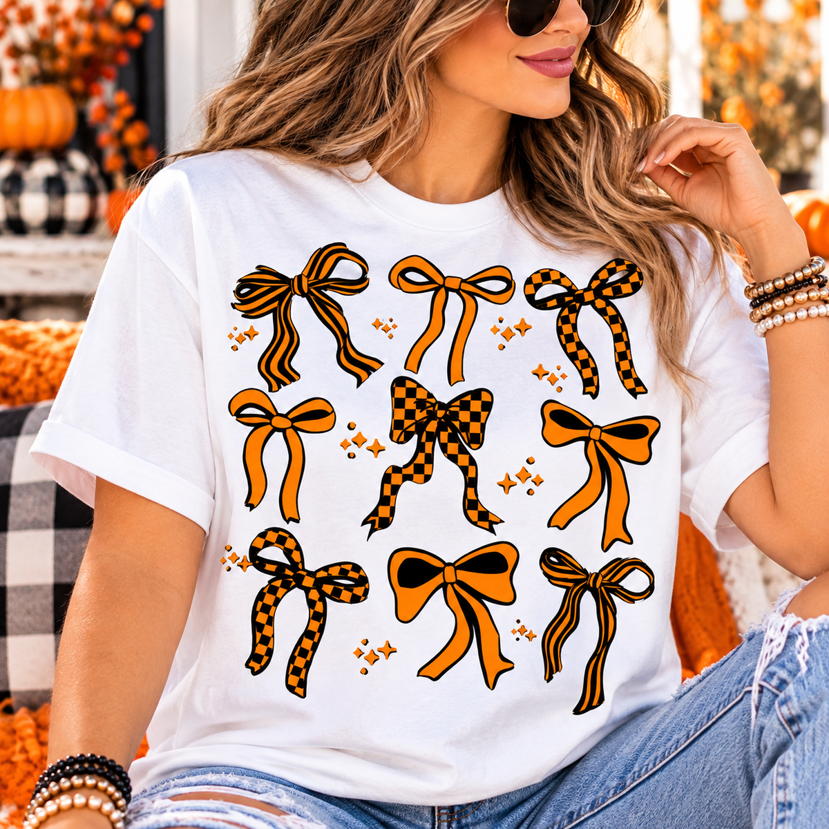 Halloween Bows | Adult DTF Transfer | Ready to Press