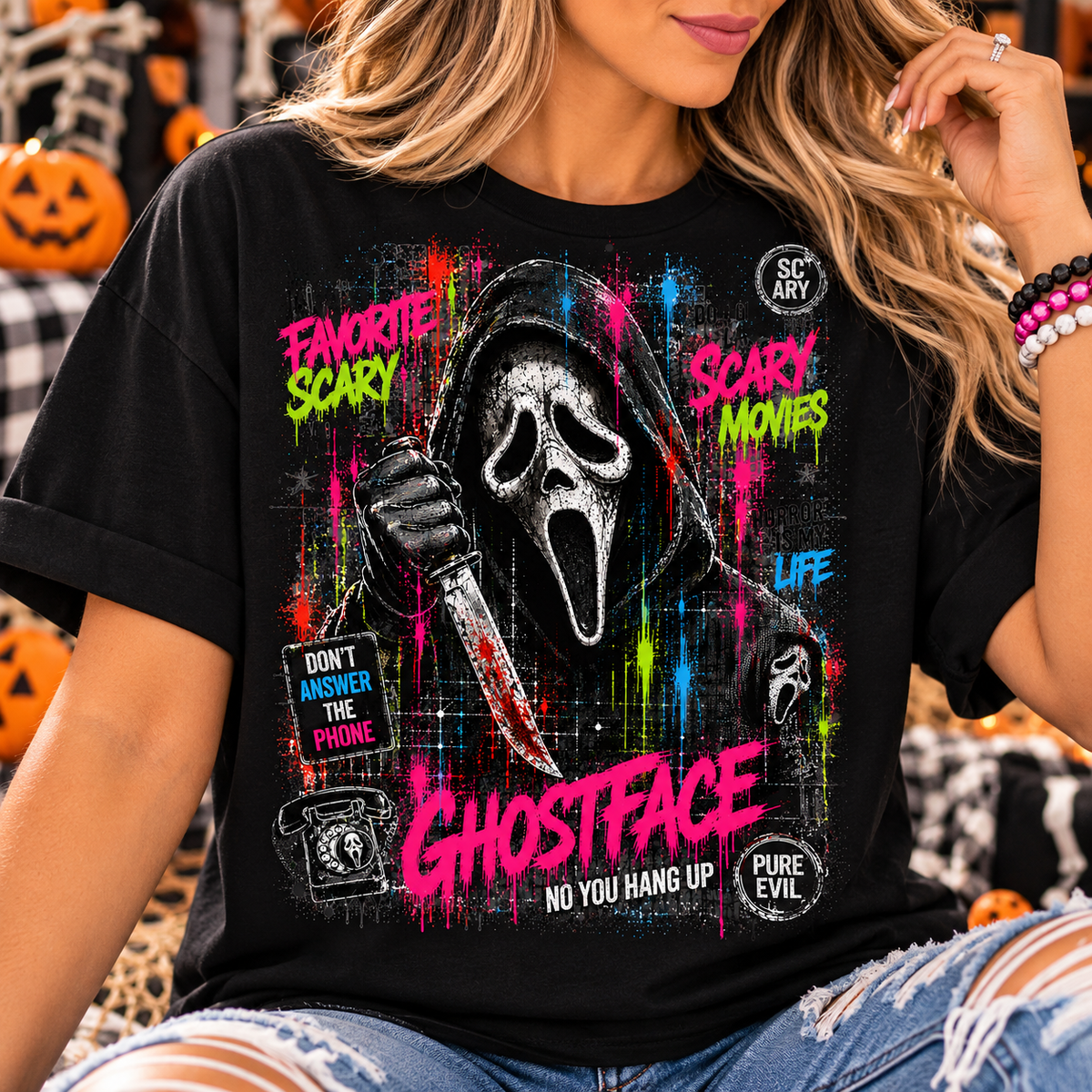 GhostFace| Adult DTF Transfer | Ready to Press