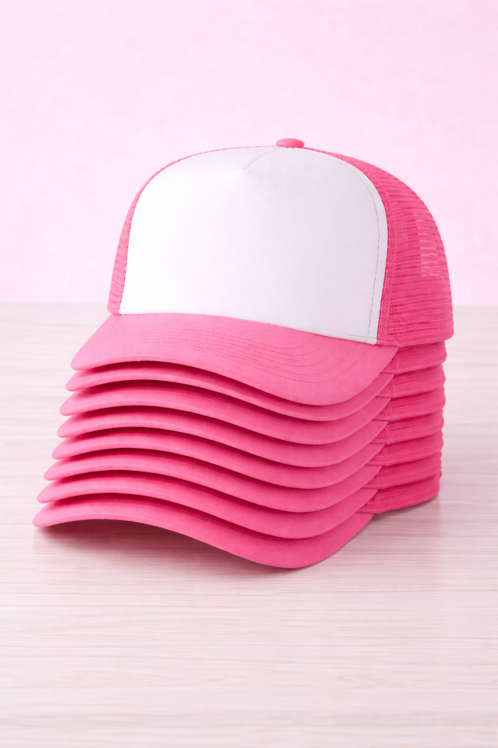 Pink Hat Blank Bundle (10 Pack) | Adult | Ready to Press