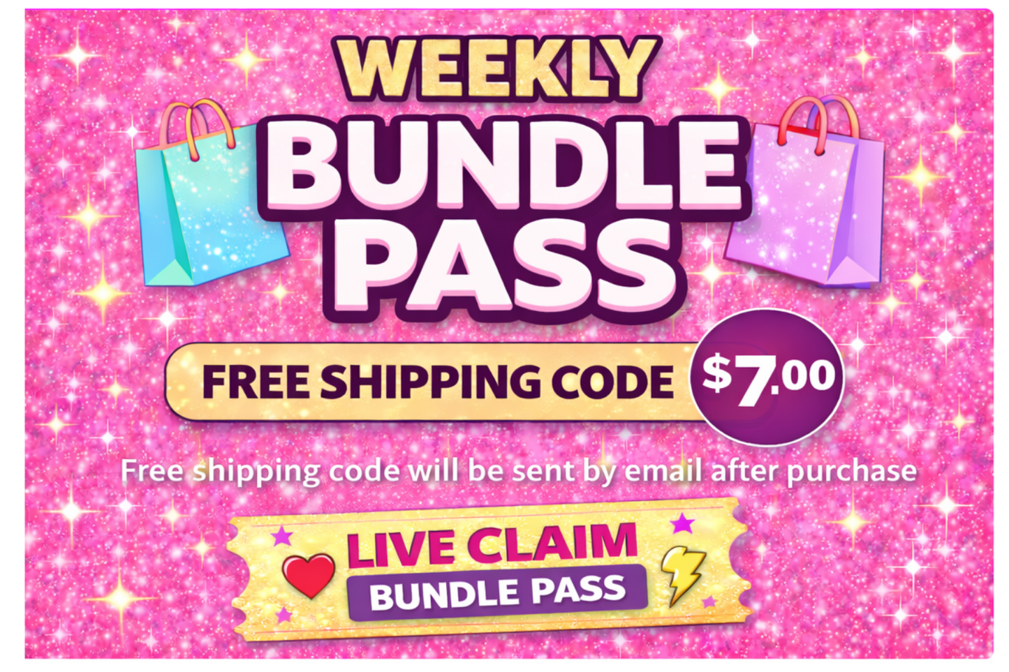 Weekly Live Claim Bundle Pass – $7