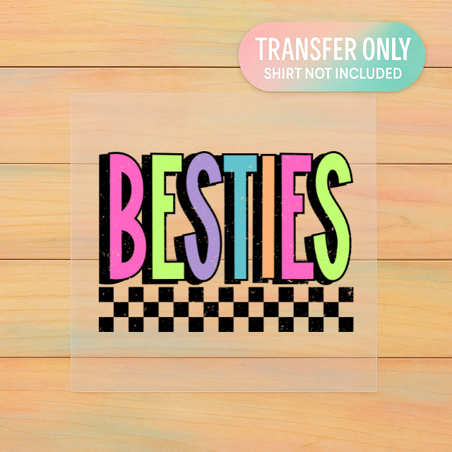 Besties DTF Transfer β Youth Size β Full Color Heat Transfer
