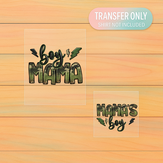 Mama and Mini Camo DTF Transfer Set – Hunting & Outdoors Matching Design