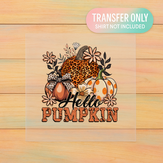 Hello Pumpkin | Adult DTF Transfer | Ready to Press