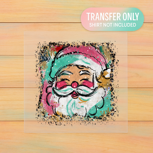 Retro Santa Babe | Christmas DTF Transfer | Ready to Press