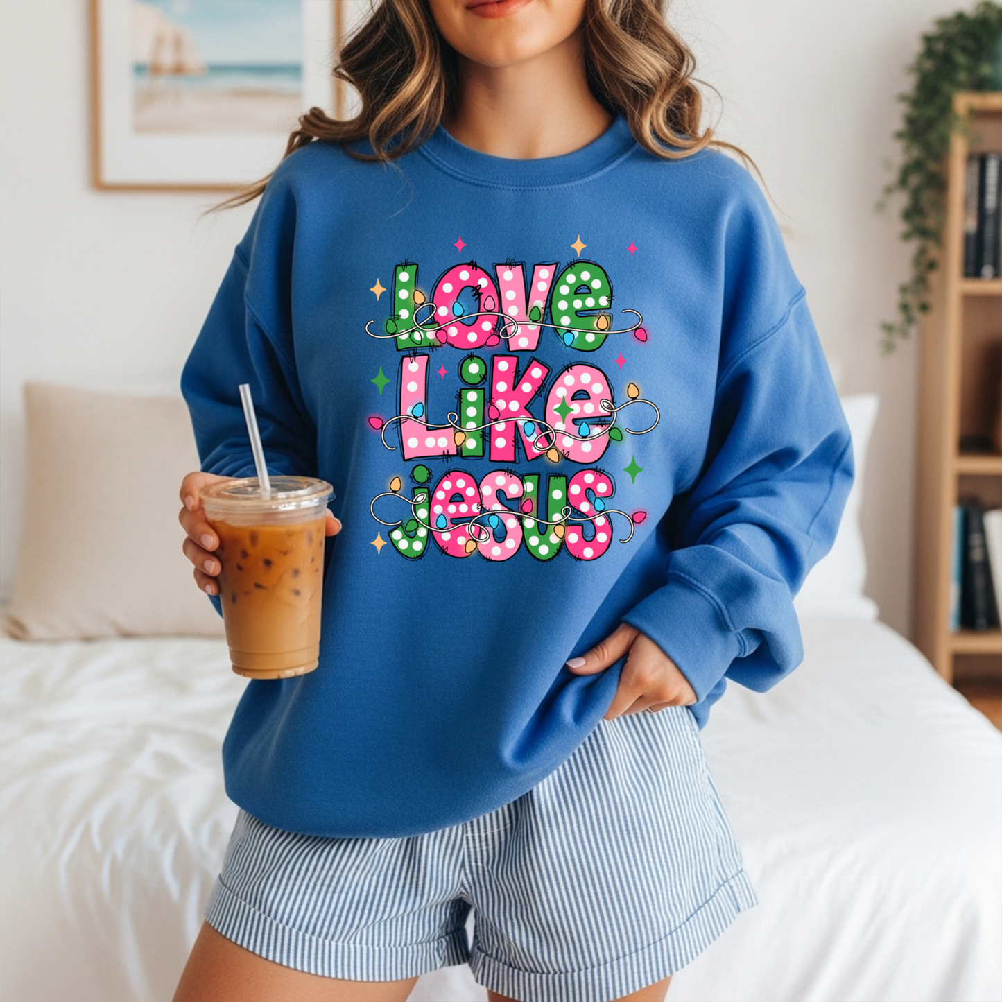 Christmas Love Like Jesus | Adult DTF Transfer | Ready to Press