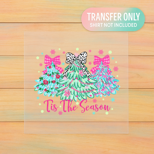 ’Tis the Season Bow Trees | Adult DTF Transfer | Ready to Press