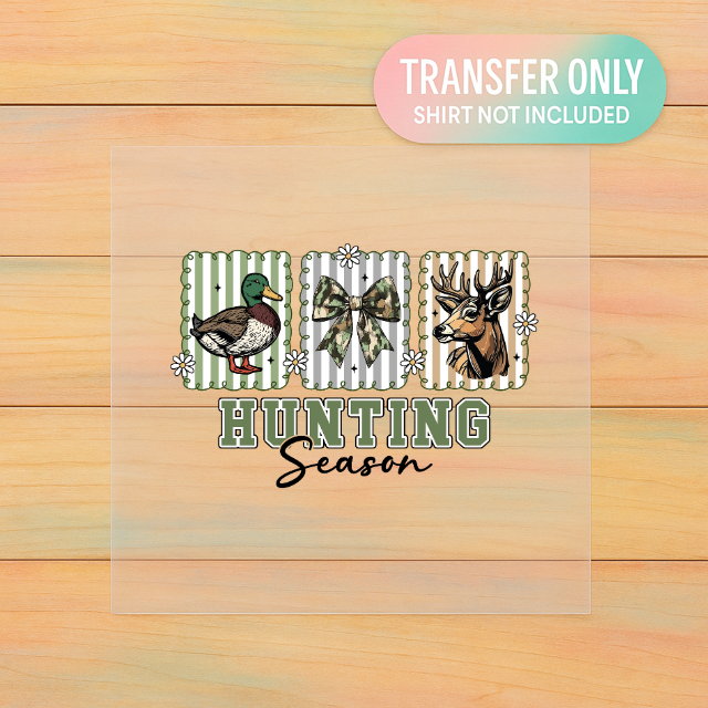 Preppy Hunting Season DTF Transfer – Adult Size Graphic | Girlfriend / Wifey Hunting Shirt Design
