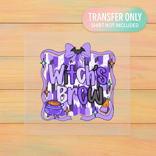 Witches Brew DTF Transfer – Adult Size Halloween Design | Ready to Press Heat Transfer