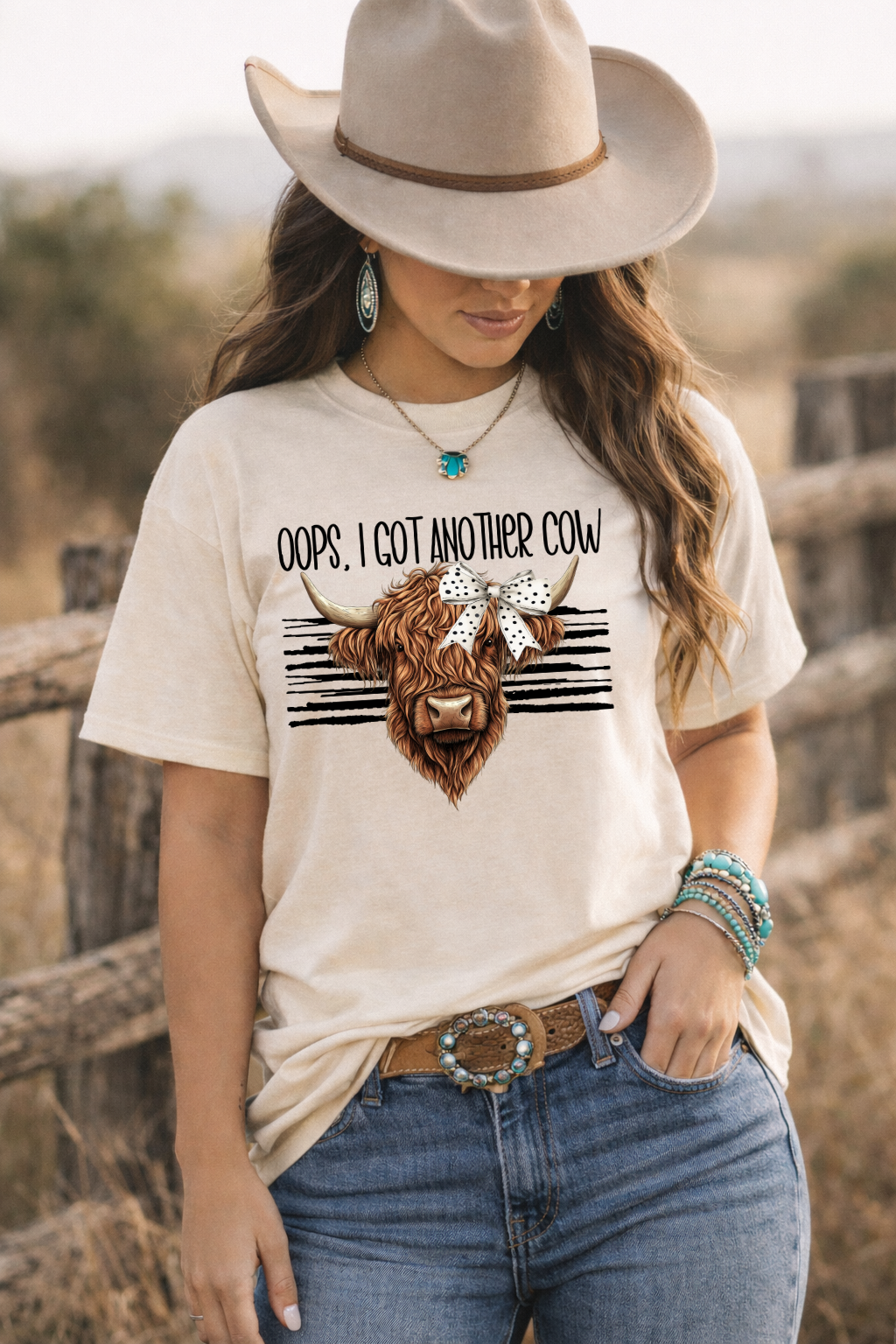 Oops, I Got Another Cow | Highland Cow DTF Transfer | Ready to Press