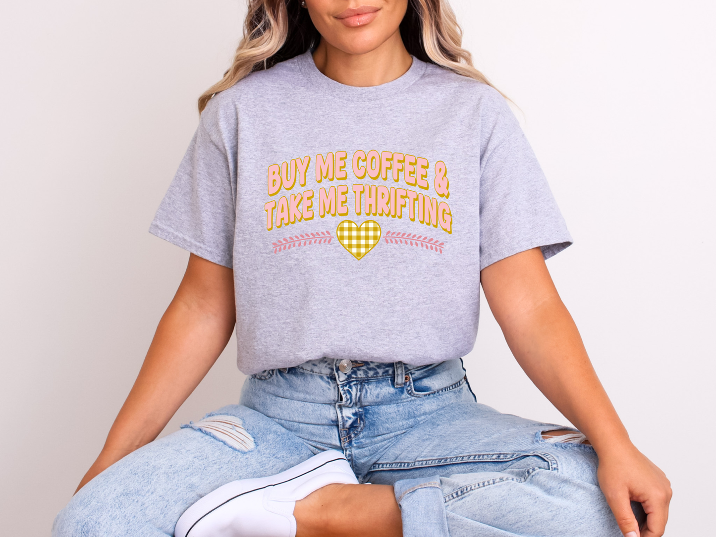 Buy Me Coffee & Take Me Thrifting | Adult DTF Transfer | Ready to Press