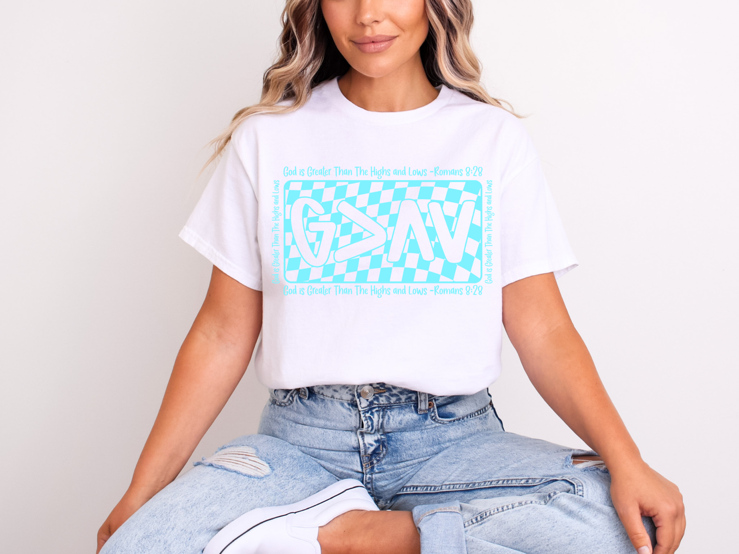 God Is Greater G>∧V Romans 8:28 | Adult DTF Transfer | Ready to Press