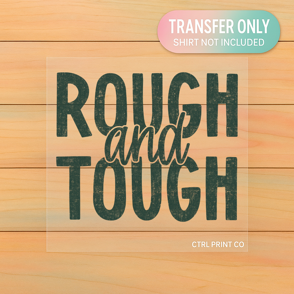 Rough and Tough Retro Boy | Youth DTF Transfer | Ready to Press | 7 inch