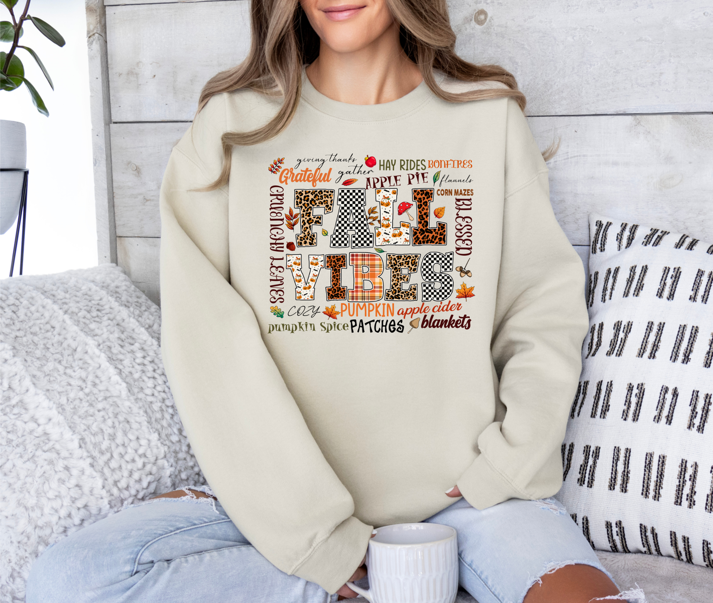 Fall Vibes DTF Transfer | Cozy Autumn Aesthetic Ready to Press Design
