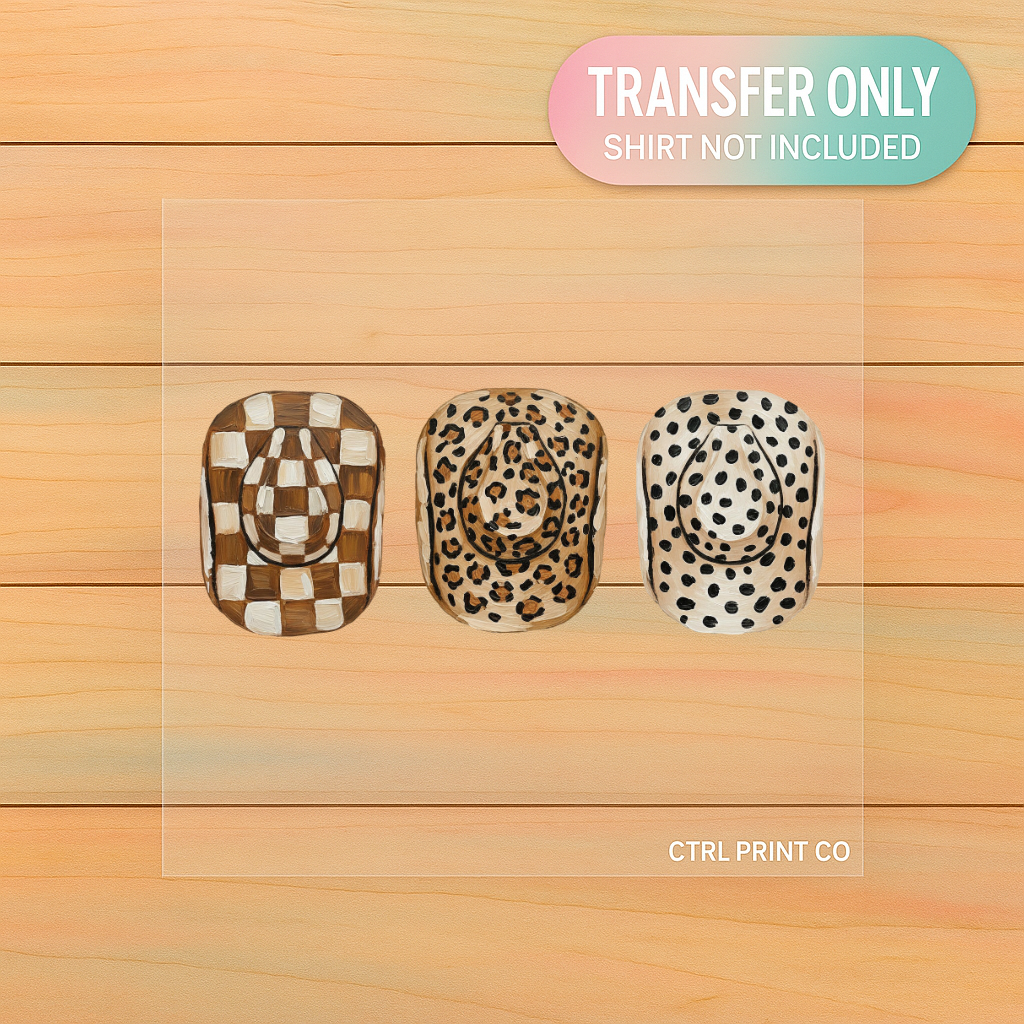Western Rodeo Trio | Adult DTF Transfer | Ready to Press