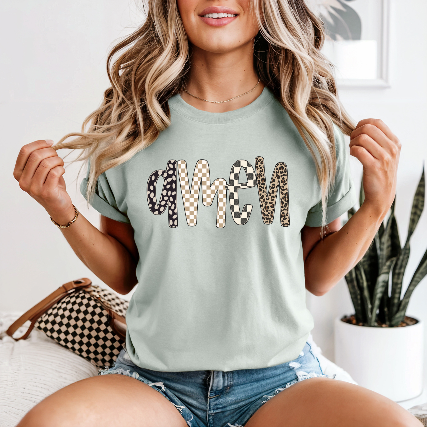 Amen Neutral Patterns | DTF Transfer | Ready to Press