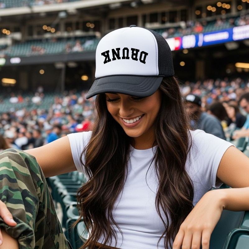 Drunk | DTF Hat Transfer | Ready to Press