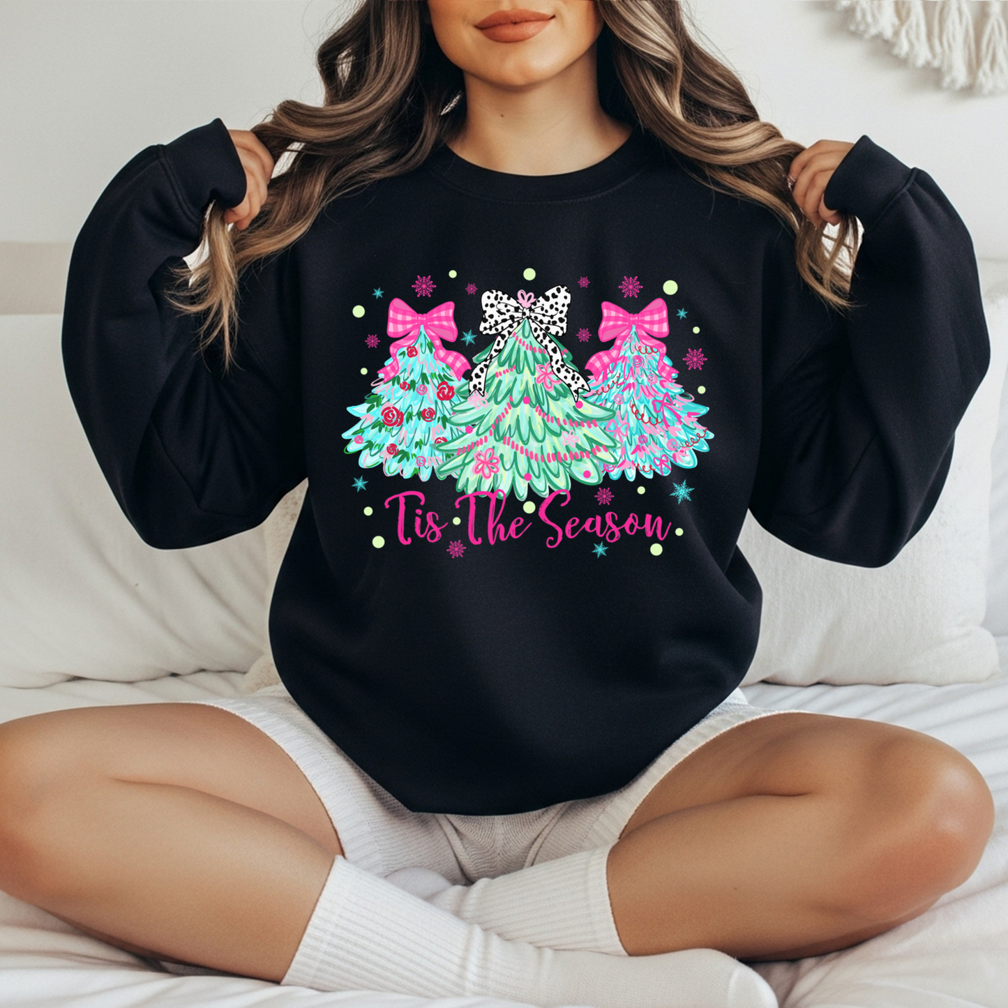’Tis the Season Bow Trees | Adult DTF Transfer | Ready to Press