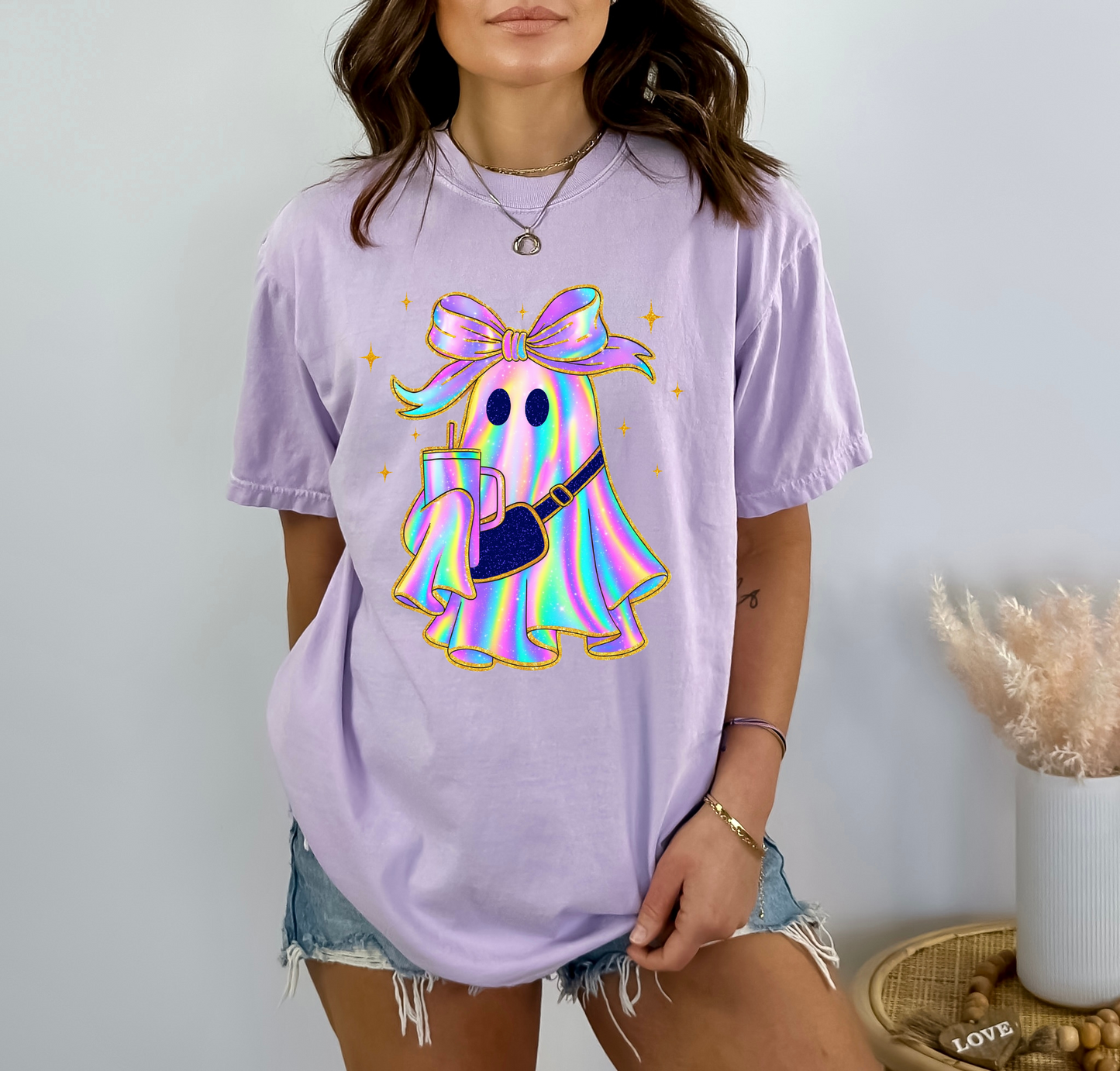 Iridescent Boojée Ghost | Adult DTF Transfer | Ready to Press