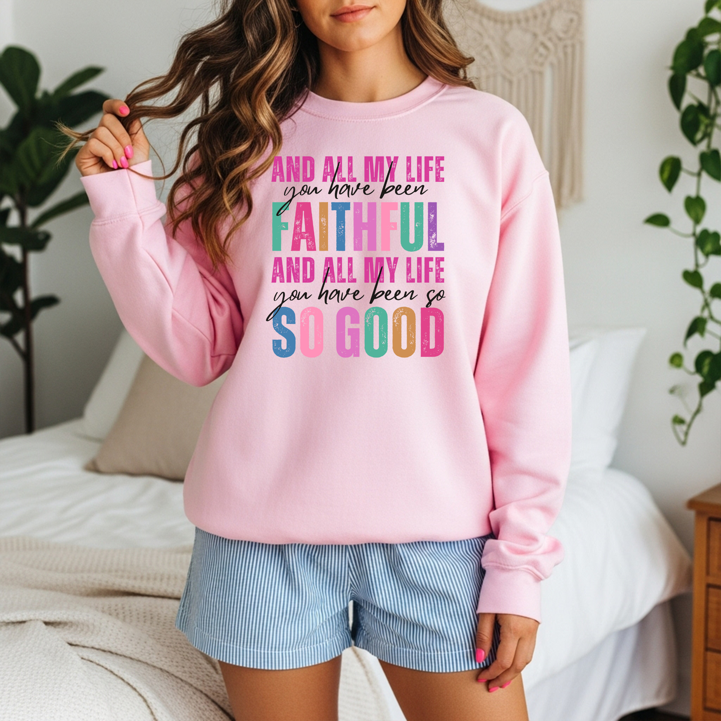 All My Life You Have Been Faithful DTF Transfer | Christian Worship Print | So Good Retro Faith Shirt Design