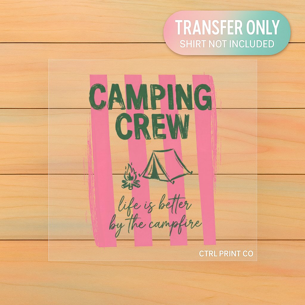 Camping Crew | Adult DTF Transfer | Ready to Press