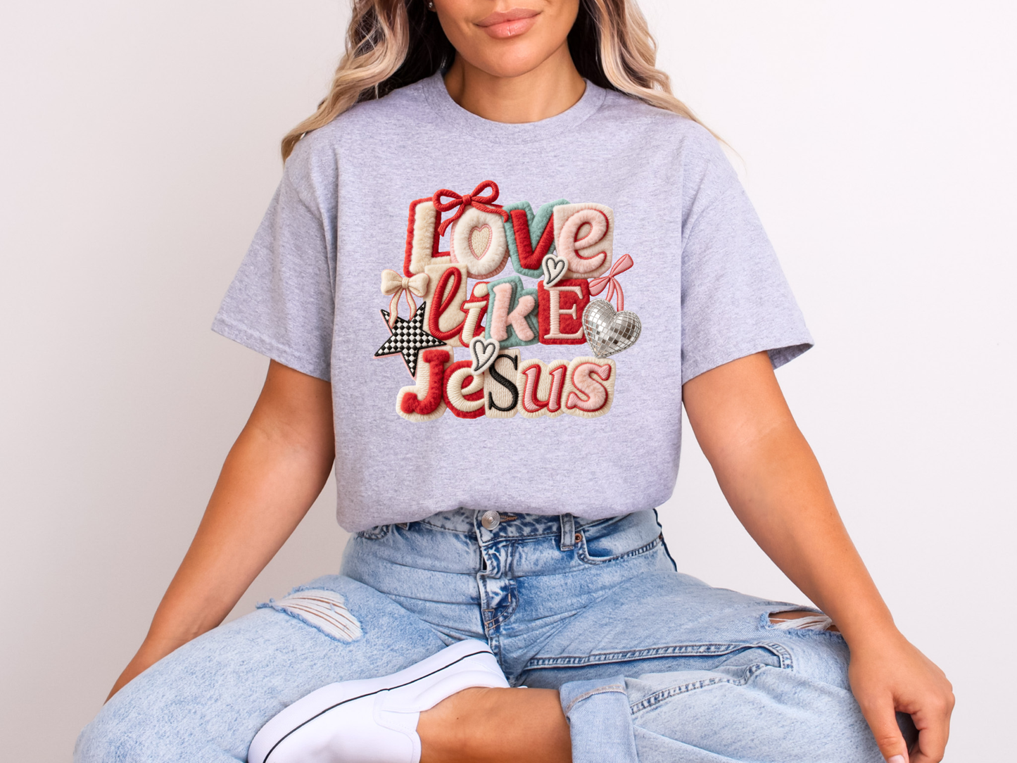 Love Like Jesus | Adult DTF Transfer | Ready to Press
