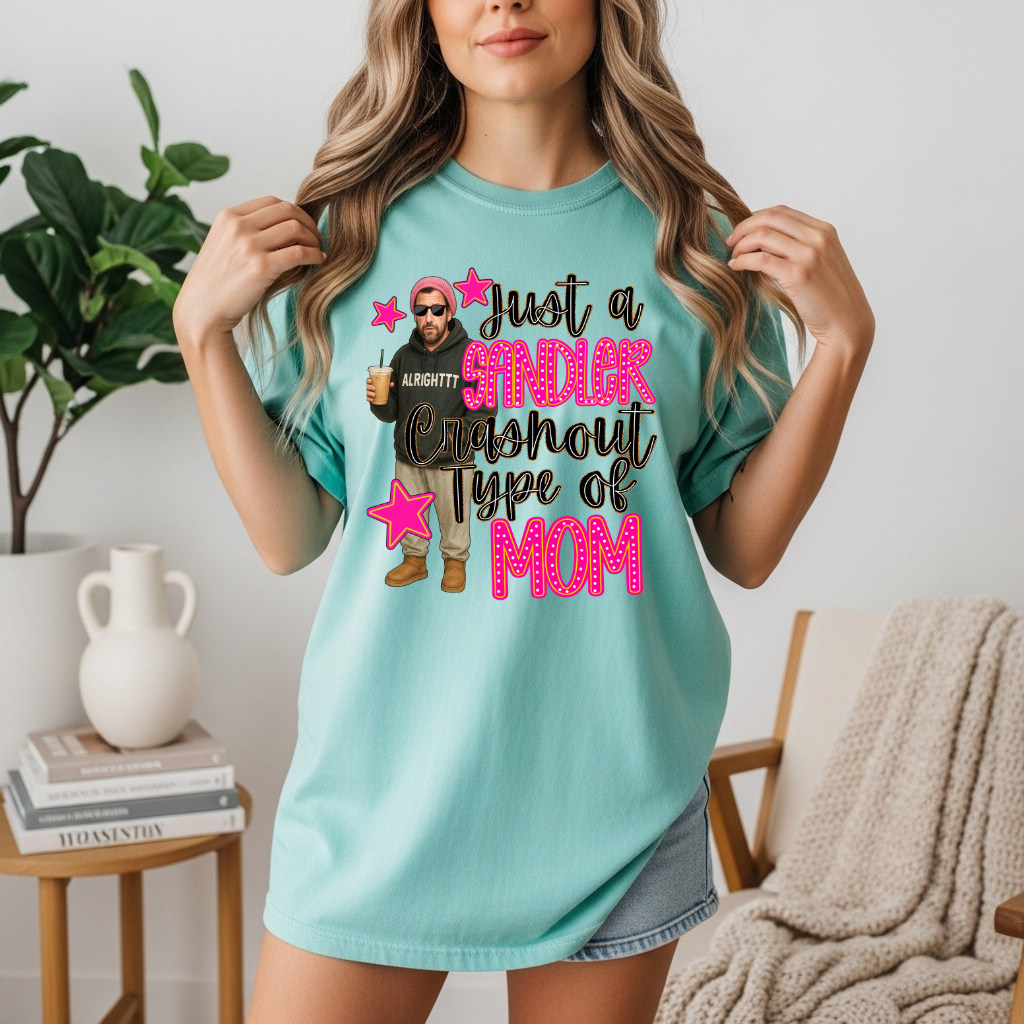Just a Comfy Crashout Type of Mom DTF Transfer | Cozy Oversized Hoodie Mom Print | Funny Mom Design