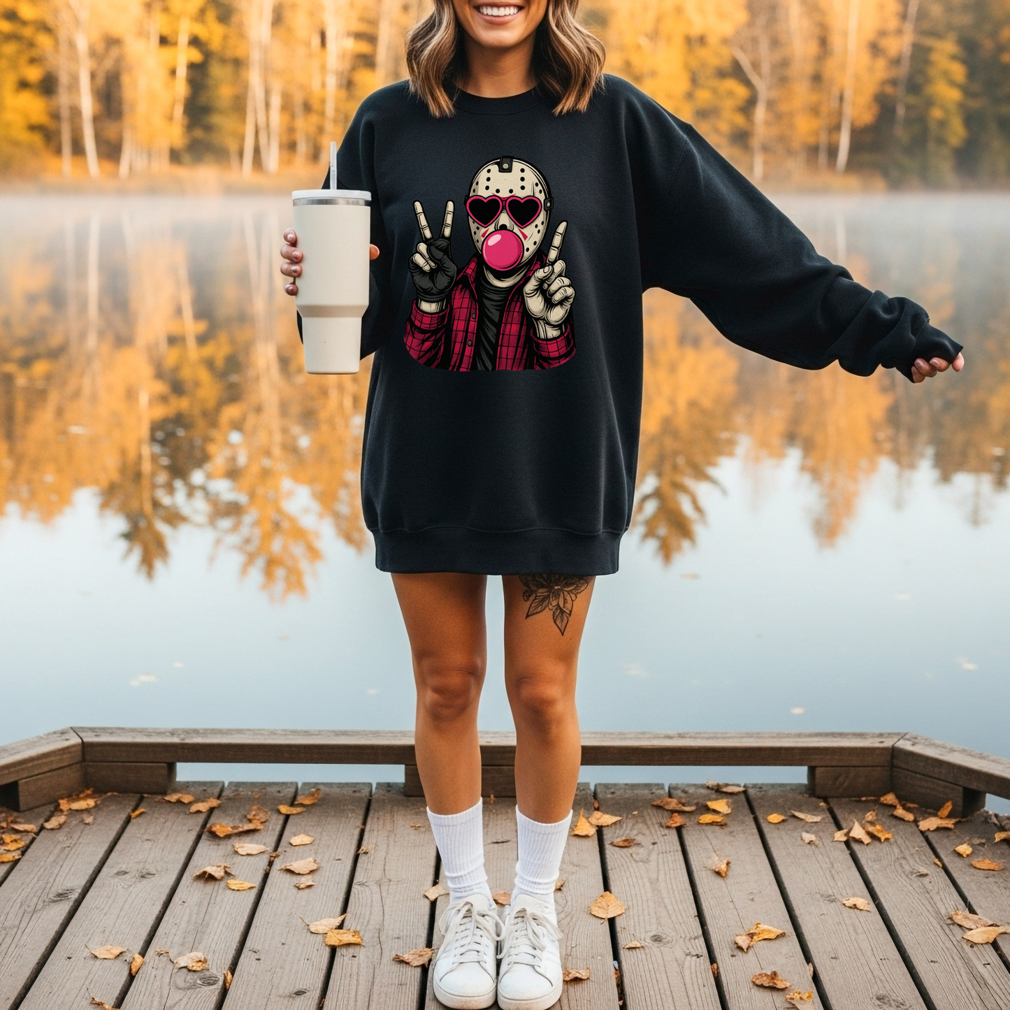 Peace & Slay Horror Bubblegum | Adult DTF Transfer | Ready to Press