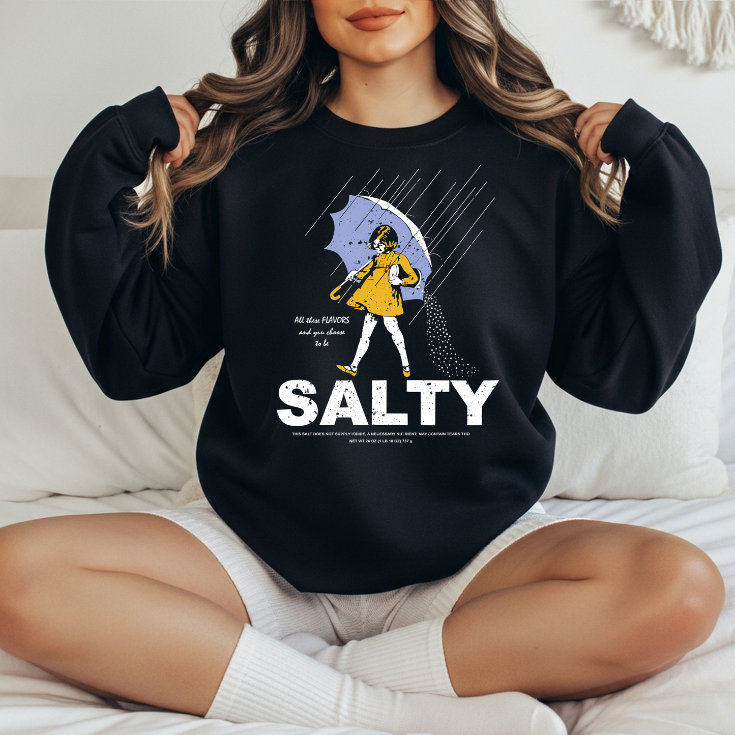 Salty DTF Transfer | Retro Umbrella Girl | All These Flavors and You Choose to Be Salty