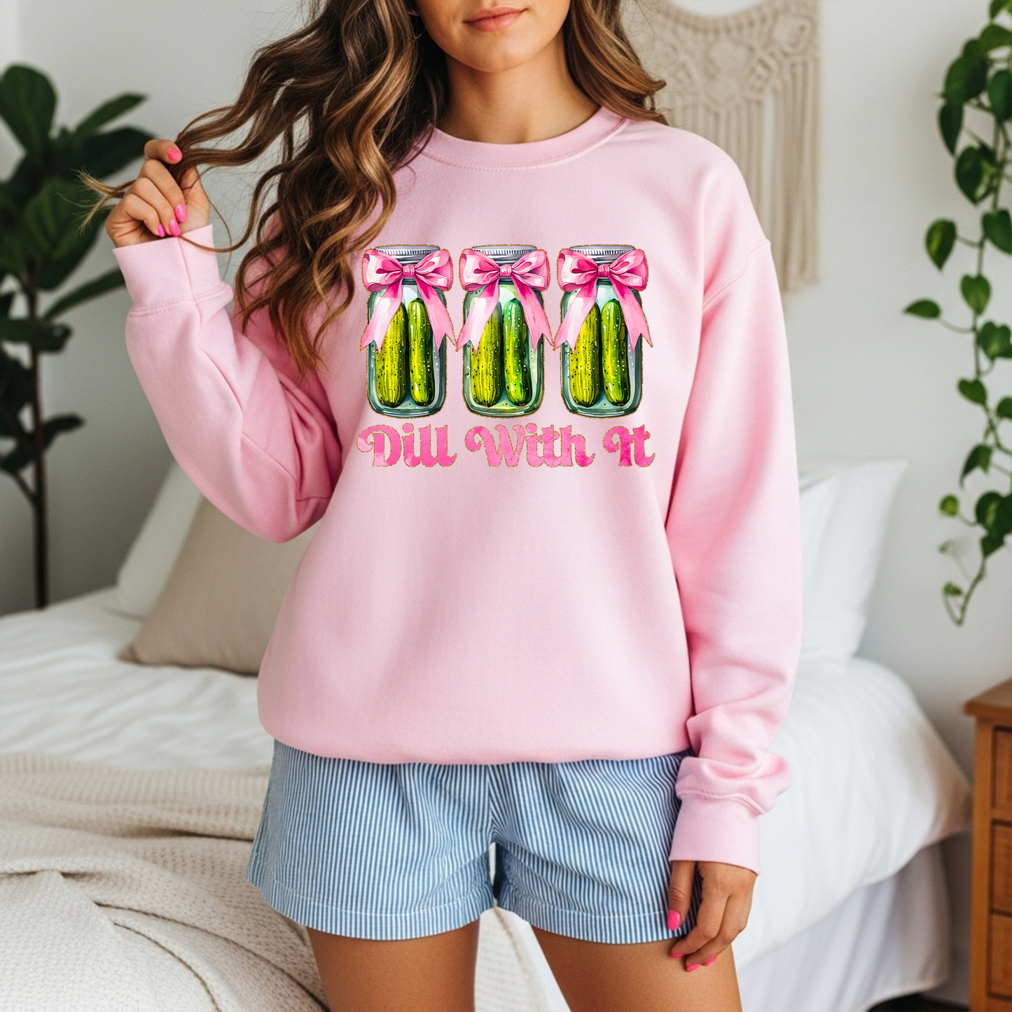 Dill With It - Funny Pickle Jar DTF Transfer | Southern Sass Boutique Design Ready to Press