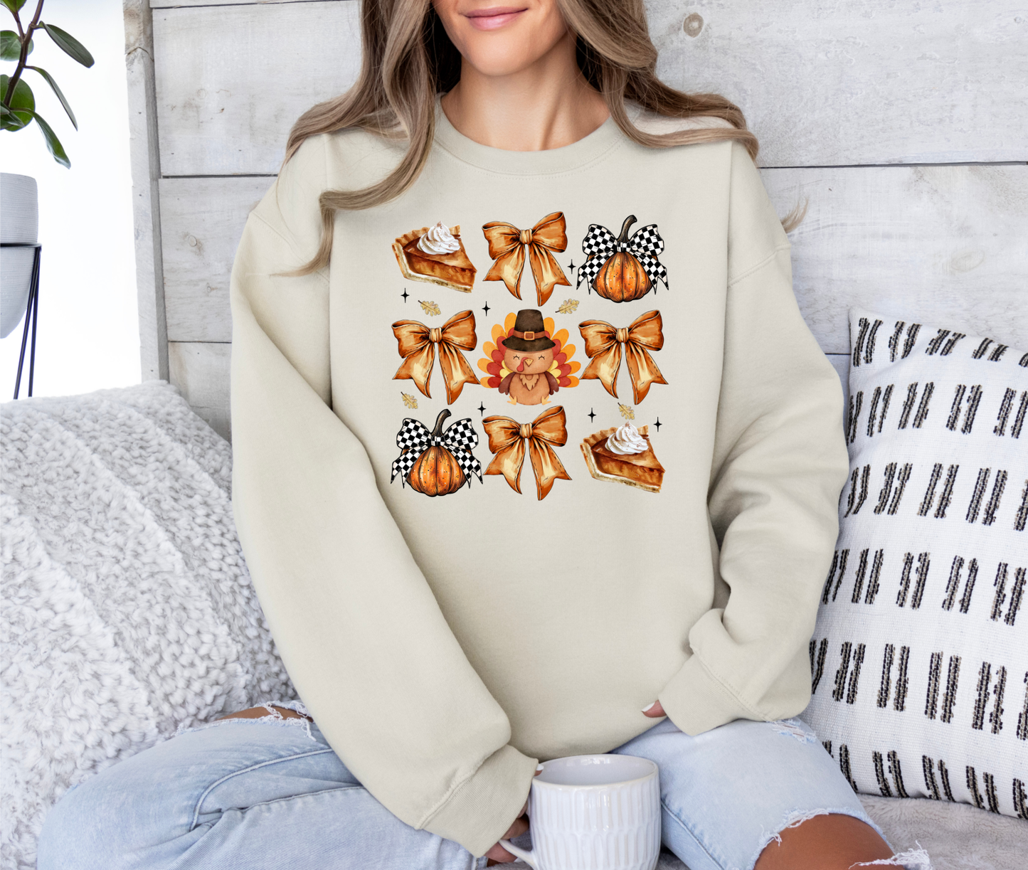 Cutie Pie & Bows Fall Print | DTF