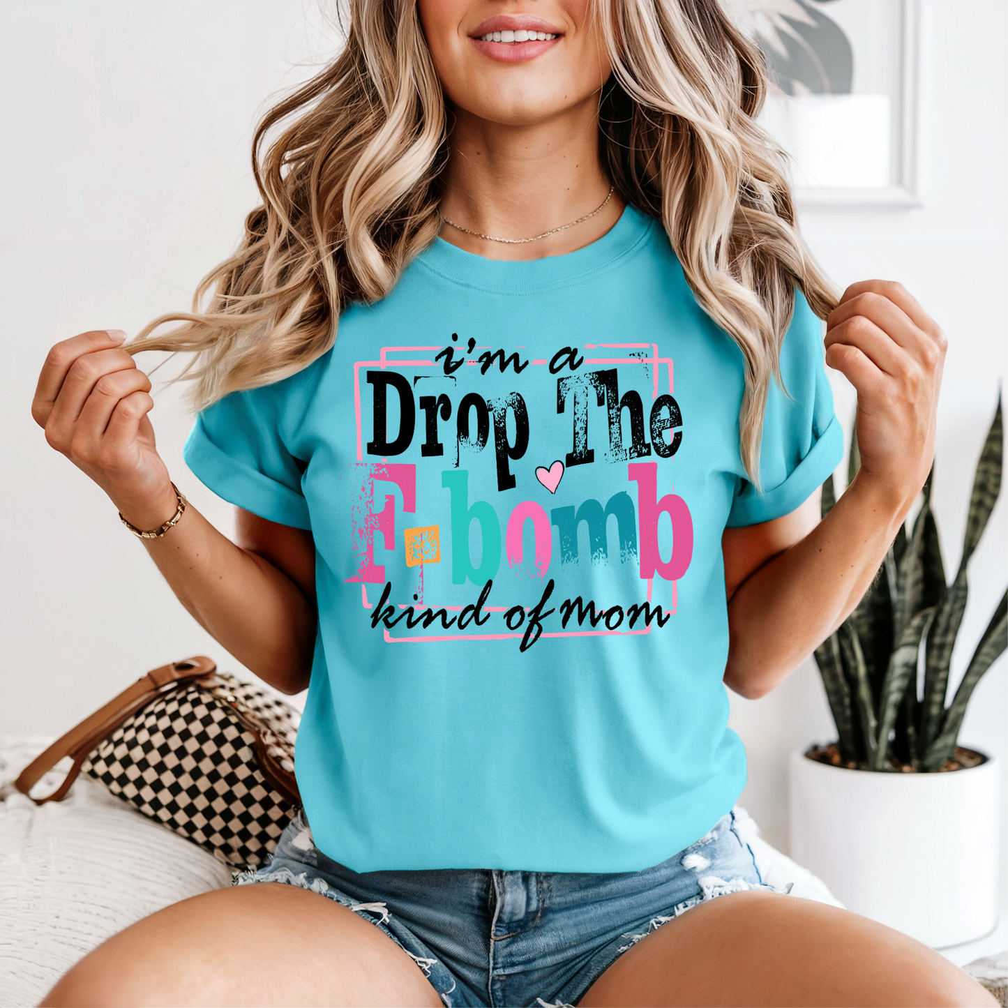 Drop the F-Bomb Kind of Mom DTF Transfer | Funny Mom Life Design Ready to Press