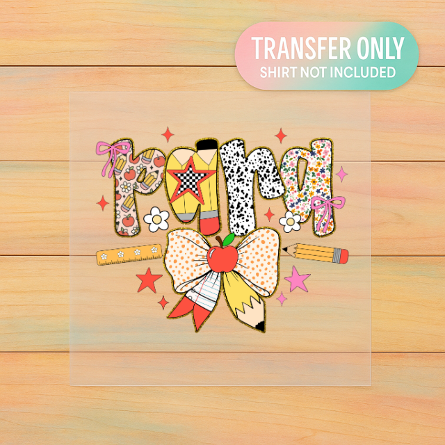 Para Patchwork Bow | DTF Transfer | Ready to Press