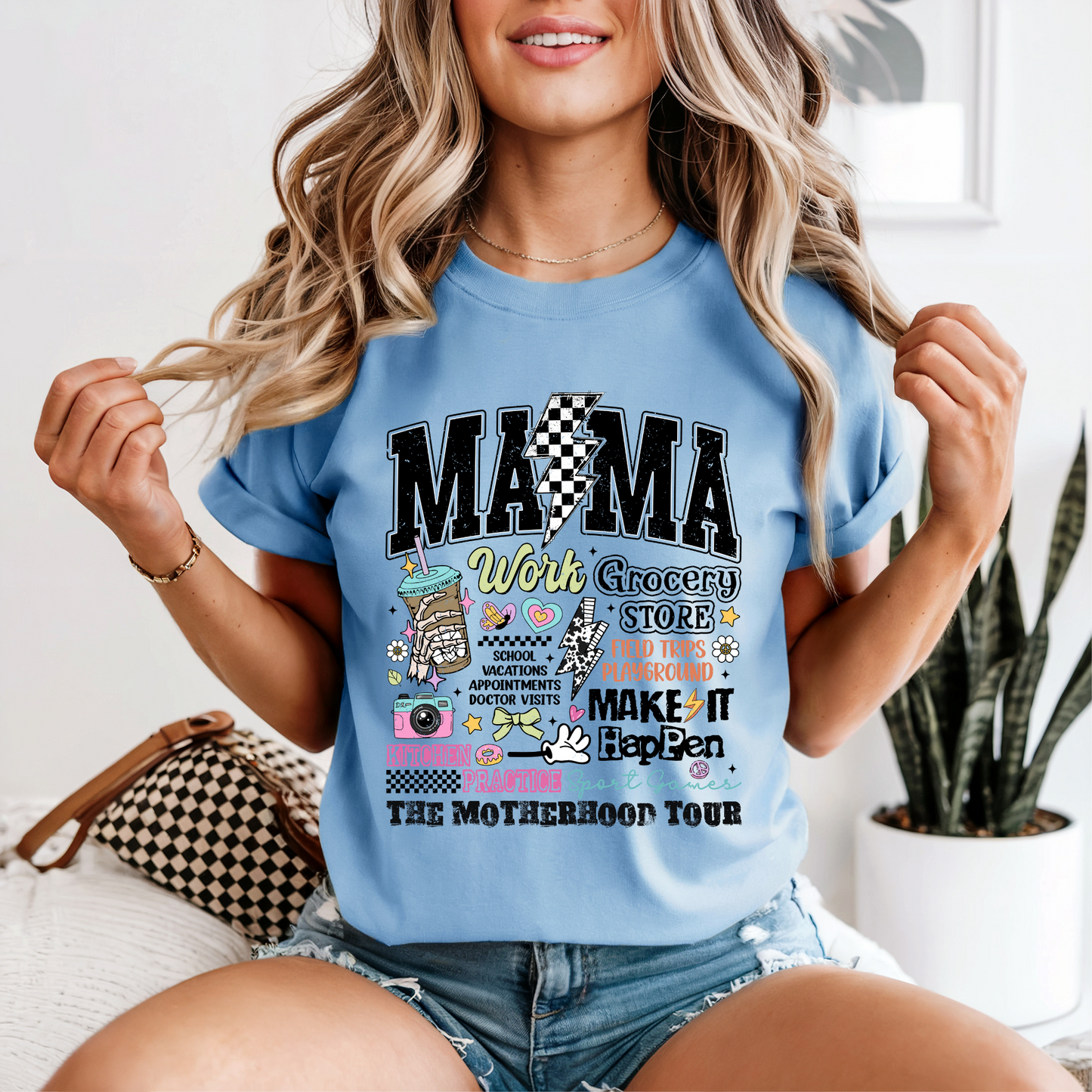 Motherhood Tour DTF Transfer – Adult Size Concert Style Mama Design | Ready to Press