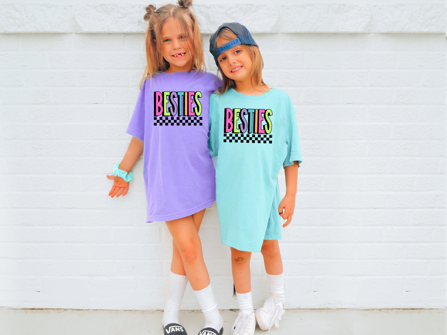 Besties DTF Transfer β Youth Size β Full Color Heat Transfer