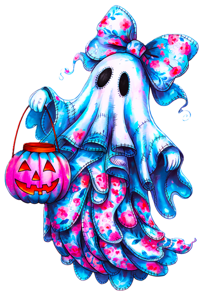 RTS FABRIC FLORAL GHOST DTF DIRECT TO FILM TRANSFER KIDS A1