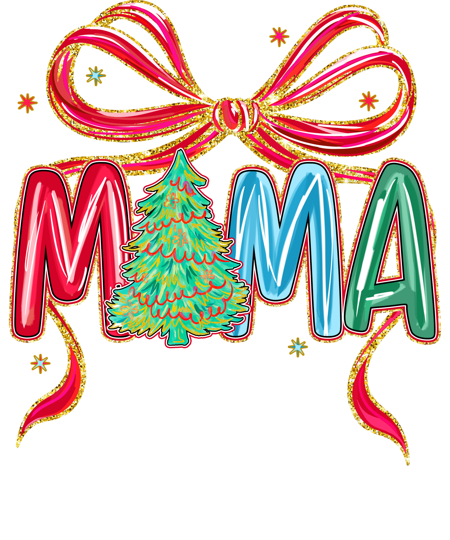 RTS FESTIVE & BRIGHT MAMA DTF DIRECT TO FILM TRANSFER ADULT A6