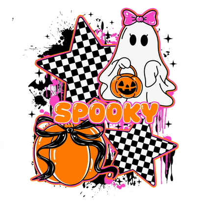 RTS FUNKY CHECKERED SPOOKY DTF DIRECT TO FILM TRANSFER KIDS A14