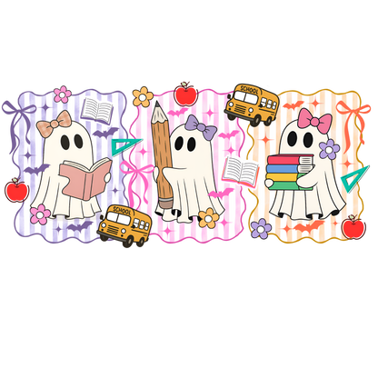 RTS BACK TO SCHOOL GHOSTS DTF DIRECT TO FILM TRANSFER KIDS A22
