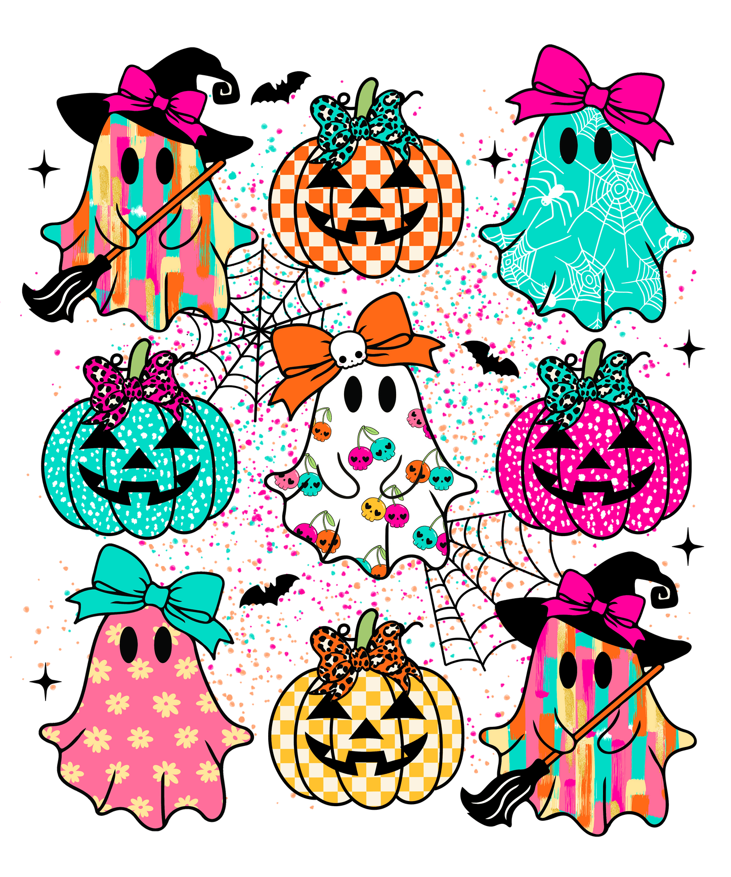 RTS COLORFUL BOO CREW DTF DIRECT TO FILM TRANSFER KIDS A30