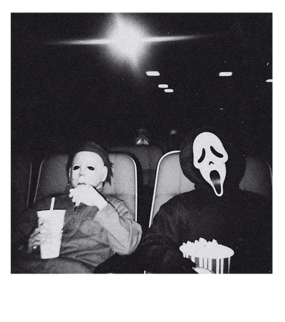 RTS CHILLIN AT THE MOVIES HORROR DTF DIRECT TO FILM TRANSFER ADULT A39