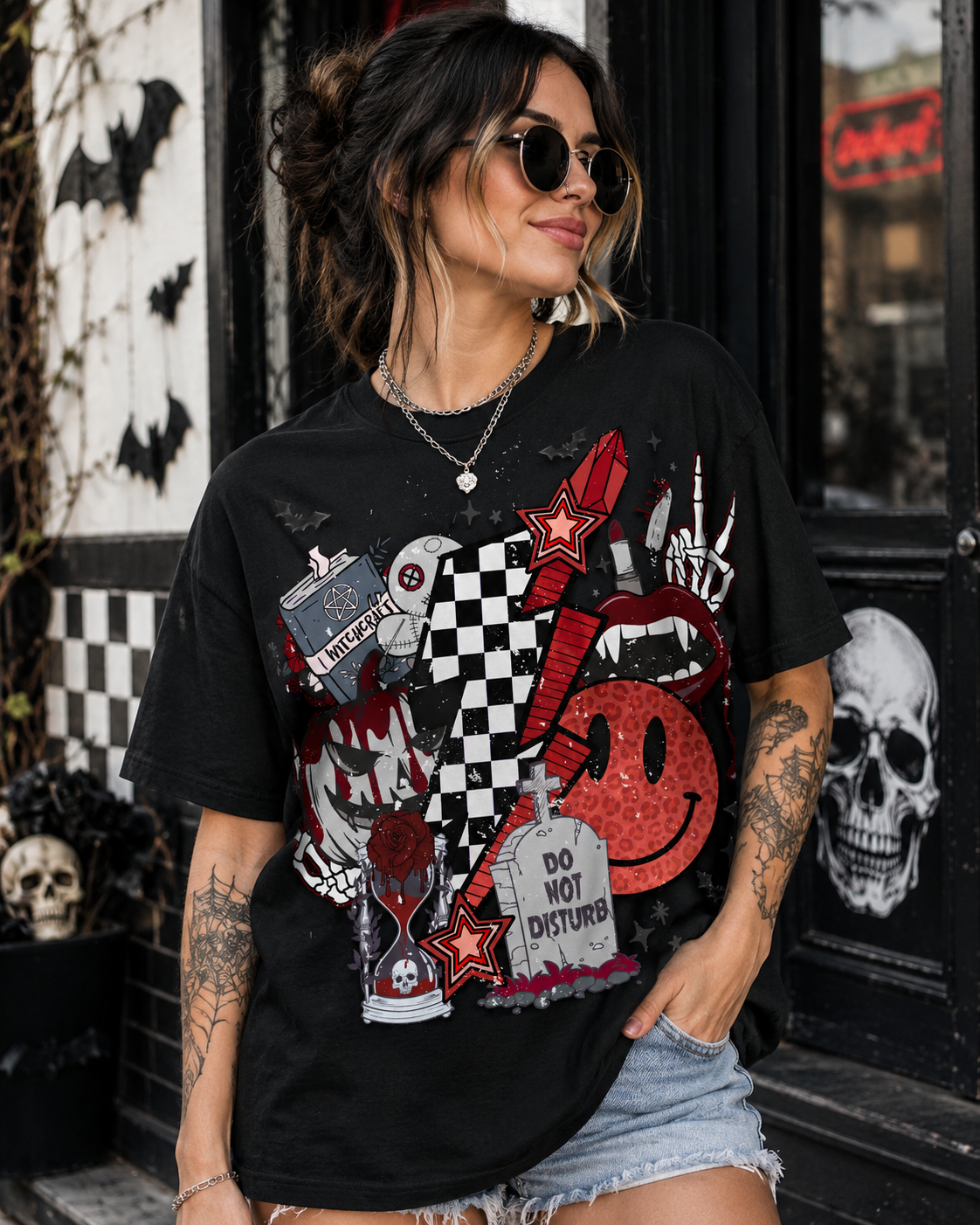 Spooky Chaos Collage | Adult DTF Transfer | Ready to Press