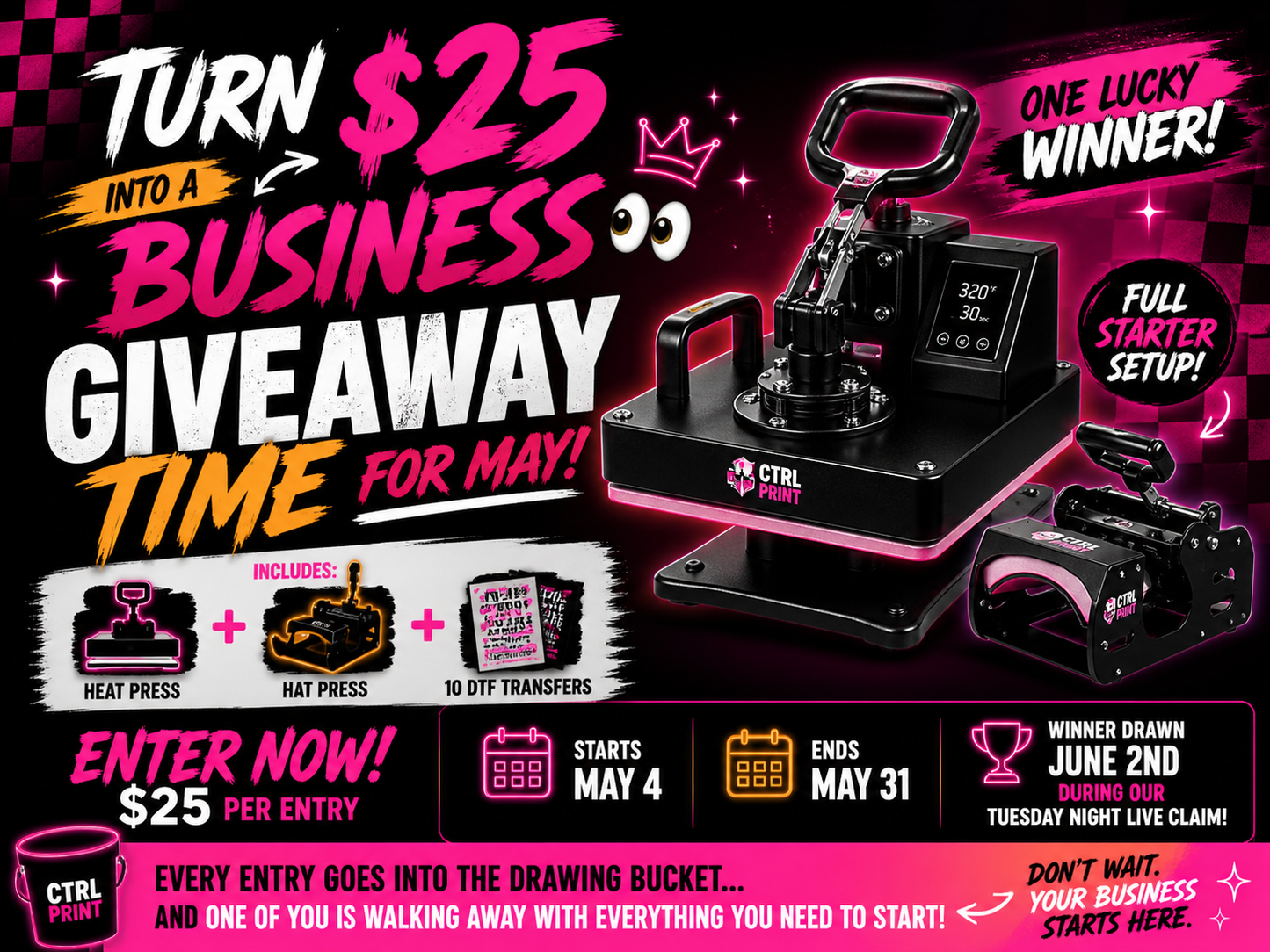 Turn $25 Into a Business 👀 | Giveaway Entry