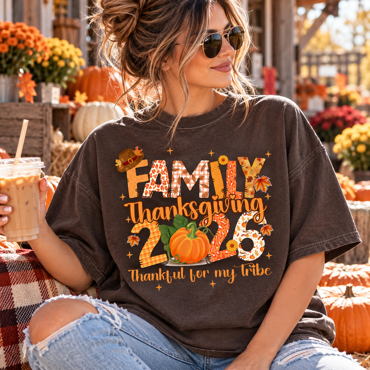 Family Thanksgiving 2026 | Adult DTF Transfer | Ready to Press