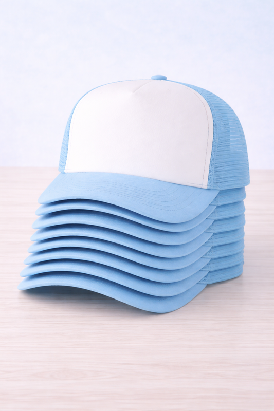 Blue Hat Blank Bundle (10 Pack) | Adult | Ready to Press