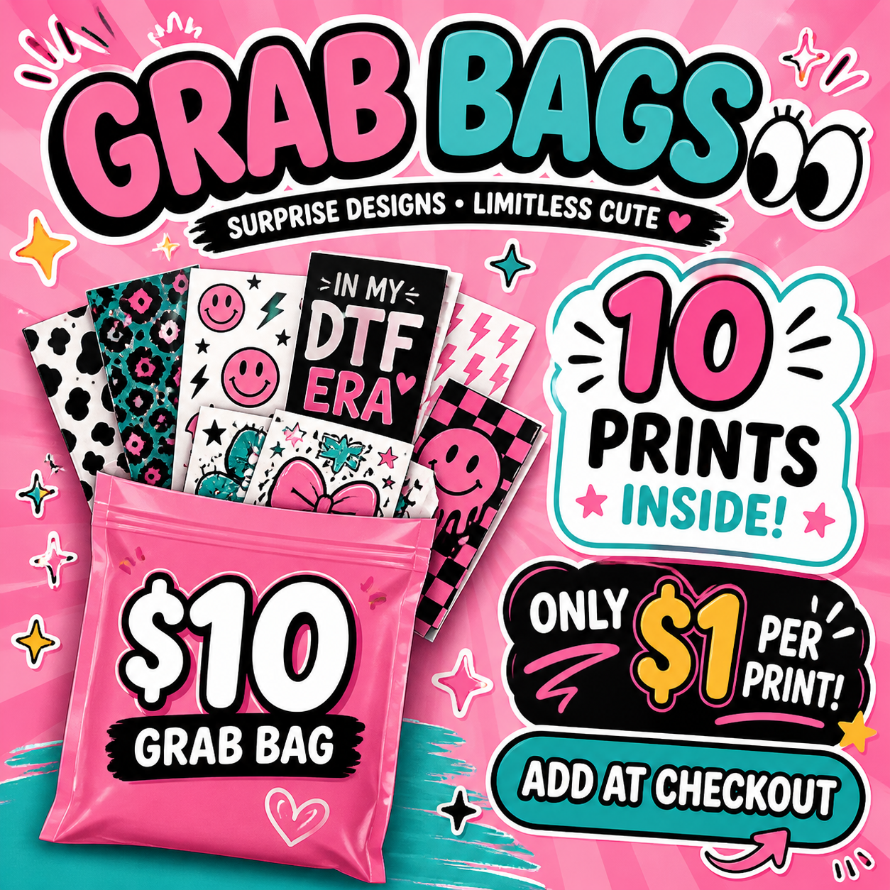 D-Stash $10 Themed Grab Bag (10 Prints)