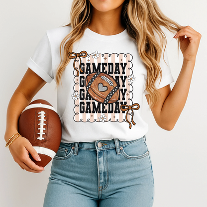 Gameday Bow Football | Adult DTF Transfer | Ready to Press