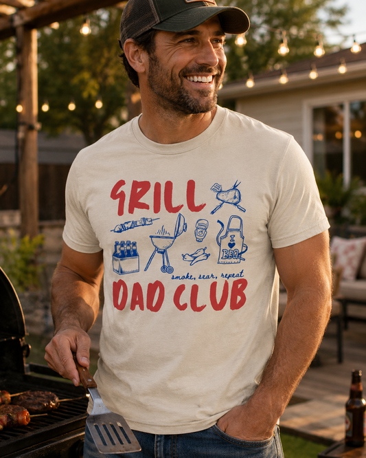 Grill Dad Club | Adult DTF Transfer | Ready to Press