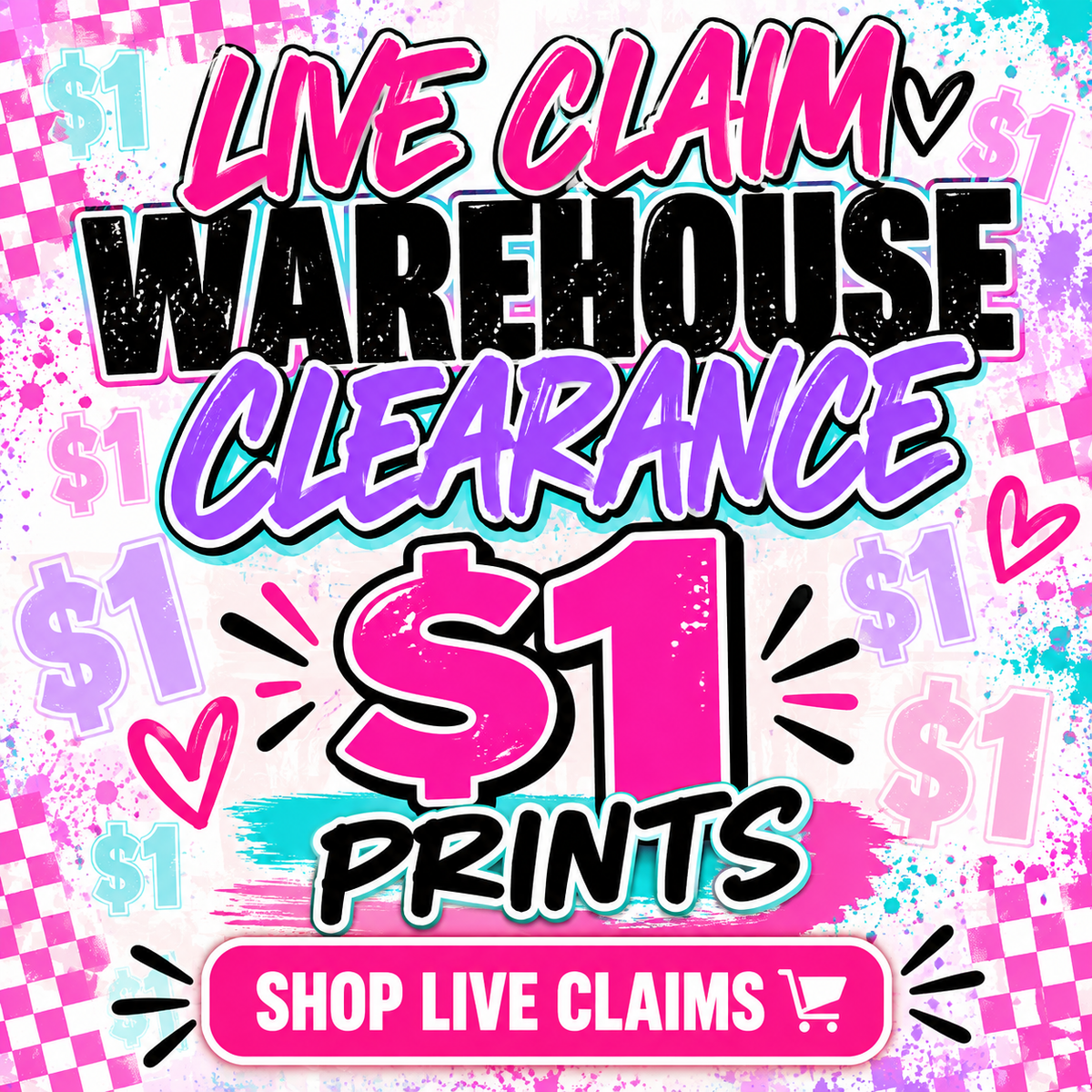 Warehouse Clearance LIVE CLAIMS | $1 DTF Prints